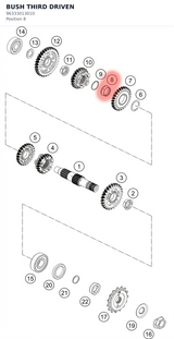 Diagram preview: BUSH THIRD DRIVEN (96333013010)
