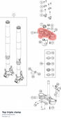 Diagram preview: Top triple clamp (6350103403030S)