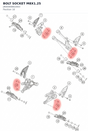 Diagram preview: BOLT SOCKET M8X1.25 (J900000802003)