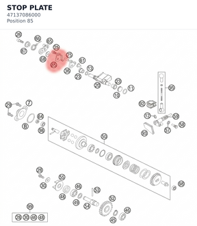 Diagram preview: STOP PLATE (47137086000)