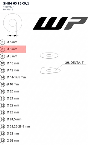 Diagram preview: SHIM 6X15X0,1 (48600327)
