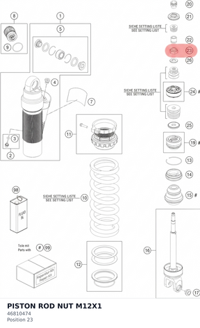 Diagram preview: PISTON ROD NUT M12X1 (46810474)