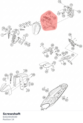 Diagram preview: Screwshaft (61614019100)