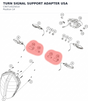 Diagram preview: TURN SIGNAL SUPPORT ADAPTER USA (C90714525010)