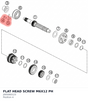 Diagram preview: FLAT HEAD SCREW M6X12 PH (J005060123)