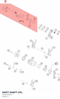 Diagram preview: SHIFT SHAFT CPL. (79234005033)