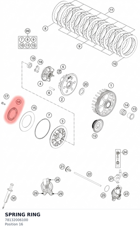 Diagram preview: SPRING RING (78132006100)