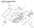 THROTTLE BODY WIRING 51010591B diagram position