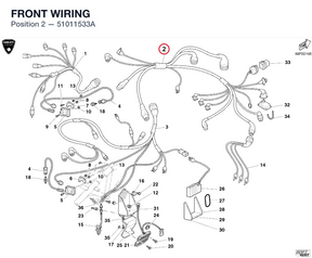 FRONT WIRING 51011533A diagram position