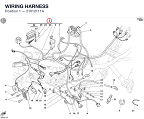 WIRING HARNESS 51012111A diagram position