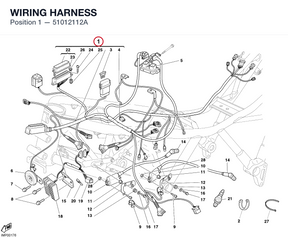WIRING HARNESS 51012112A diagram position