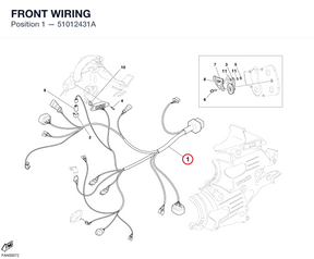FRONT WIRING 51012431A diagram position