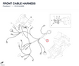 FRONT CABLE HARNESS 51012433A diagram position