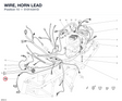 WIRE, HORN LEAD 51014341D diagram position