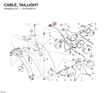 CABLE, TAILLIGHT 51014351A diagram position