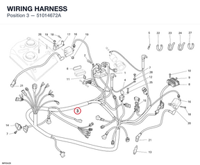 WIRING HARNESS 51014672A diagram position