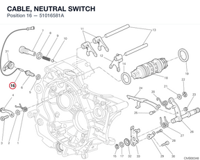 CABLE, NEUTRAL SWITCH 51016581A diagram position