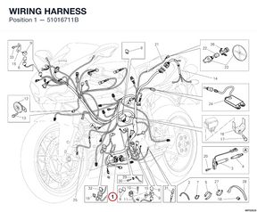 WIRING HARNESS 51016711B diagram position