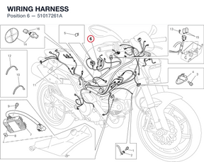 WIRING HARNESS 51017261A diagram position