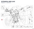 EXTENSION, WIRE LEAD 51017271A diagram position