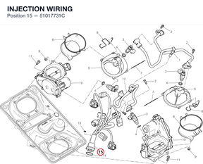 INJECTION WIRING 51017731C diagram position