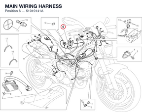 MAIN WIRING HARNESS 51019141A diagram position