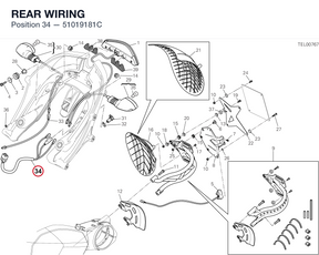 REAR WIRING 51019181C diagram position