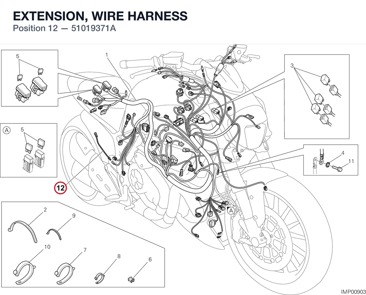 EXTENSION, WIRE HARNESS 51019371A diagram position