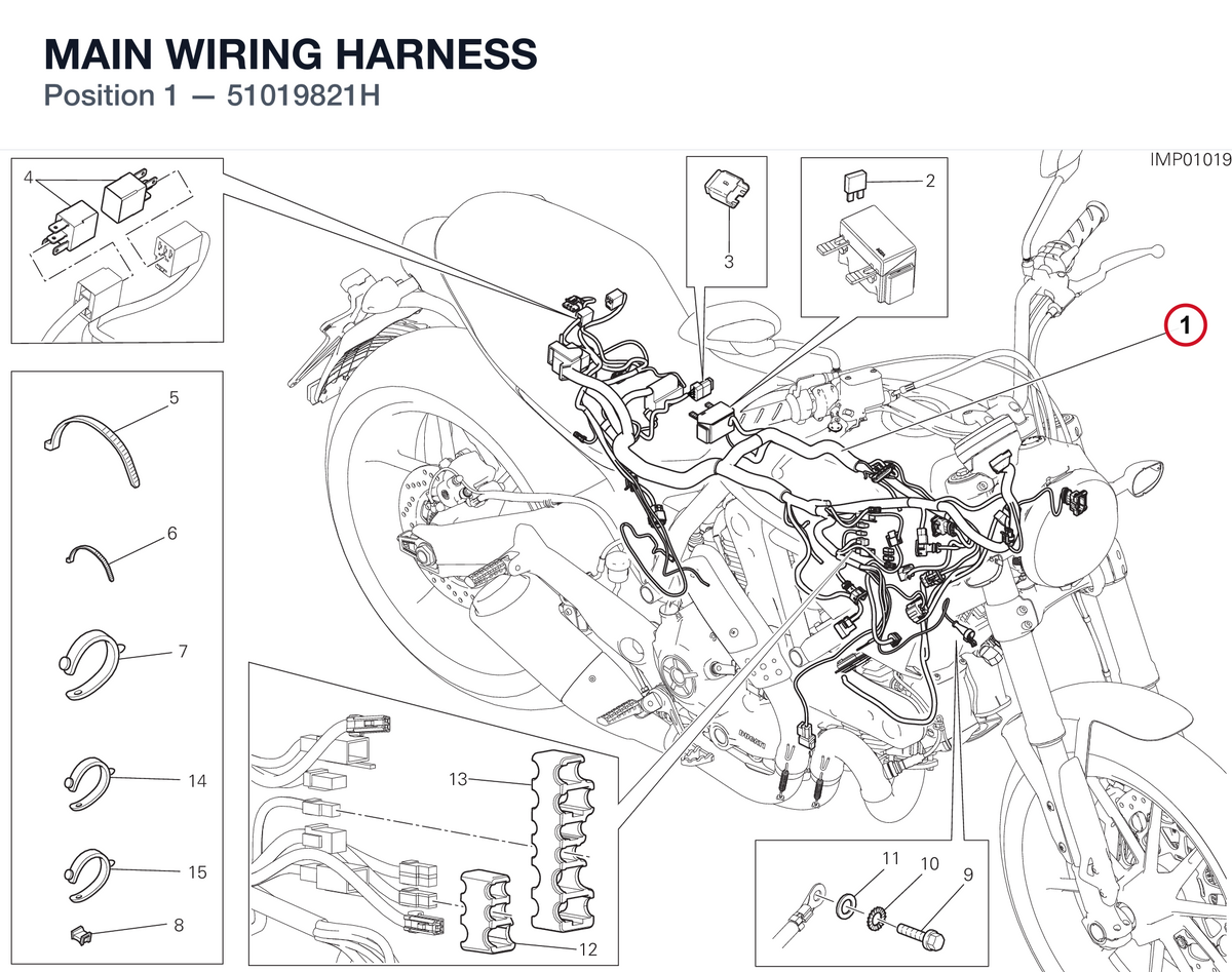 MAIN WIRING HARNESS 51019821H diagram position