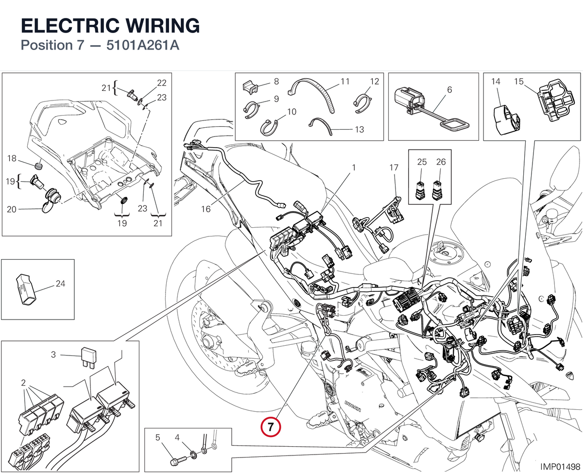 ELECTRIC WIRING 5101A261A diagram position