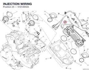 INJECTION WIRING 5101A842A diagram position