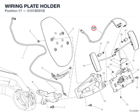 WIRING PLATE HOLDER 5101B091B diagram position