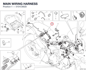 MAIN WIRING HARNESS 5101C982D diagram position