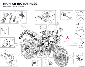 MAIN WIRING HARNESS 5101R001C diagram position