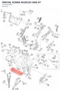 Diagram preview: SPECIAL SCREW M10X152 ISK8 07 (75003014000)