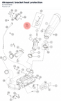 Diagram preview: Akrapovic bracket heat protection (61705979040)