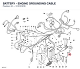 BATTERY - ENGINE GROUNDING CABLE