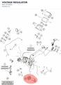 Diagram preview: VOLTAGE REGULATOR (90511034000)