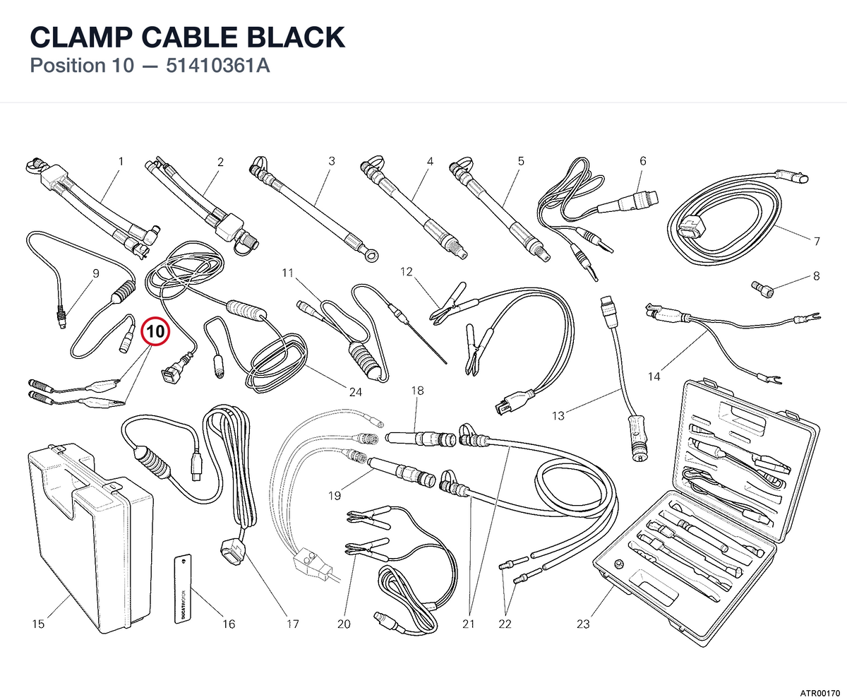 CLAMP CABLE BLACK