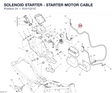 SOLENOID STARTER - STARTER MOTOR CABLE 51411211C diagram position