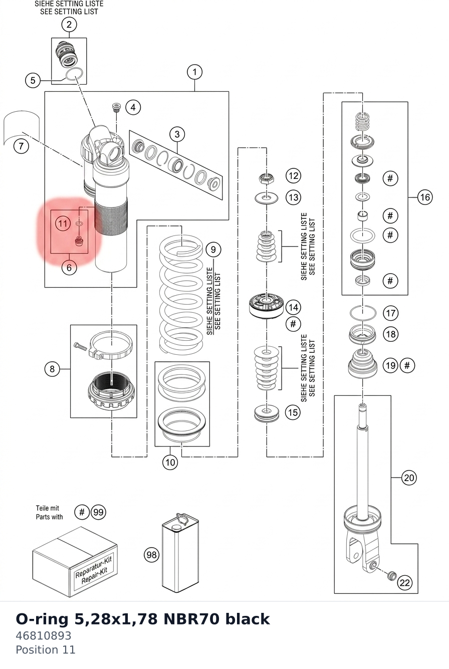Diagram preview: O-ring 5,28x1,78 NBR70 black (46810893)