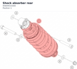Diagram preview: Shock absorber rear (95804010300)
