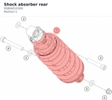 Diagram preview: Shock absorber rear (95804010300)