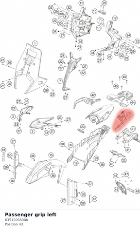 Diagram preview: Passenger grip left (63512008000)