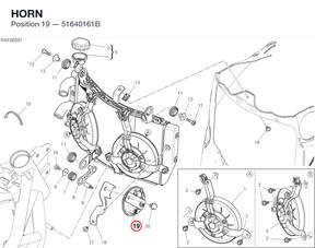 HORN 51640161B diagram position