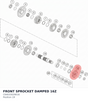 Diagram preview: FRONT SPROCKET DAMPED 16Z (C64033029016)