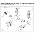 FRONT SIDE REFLECTOR - REPL BY 5190-160230-00002 product image