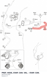 Diagram preview: PREF. HOSE, EVAP. CAN. VAL. - EVAP. CAN. (A62415021000)