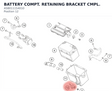 Diagram preview: BATTERY COMPT. RETAINING BRACKET CMPL. (A58011154010)