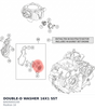 Diagram preview: DOUBLE-D WASHER 16X1 SST (60035055150)